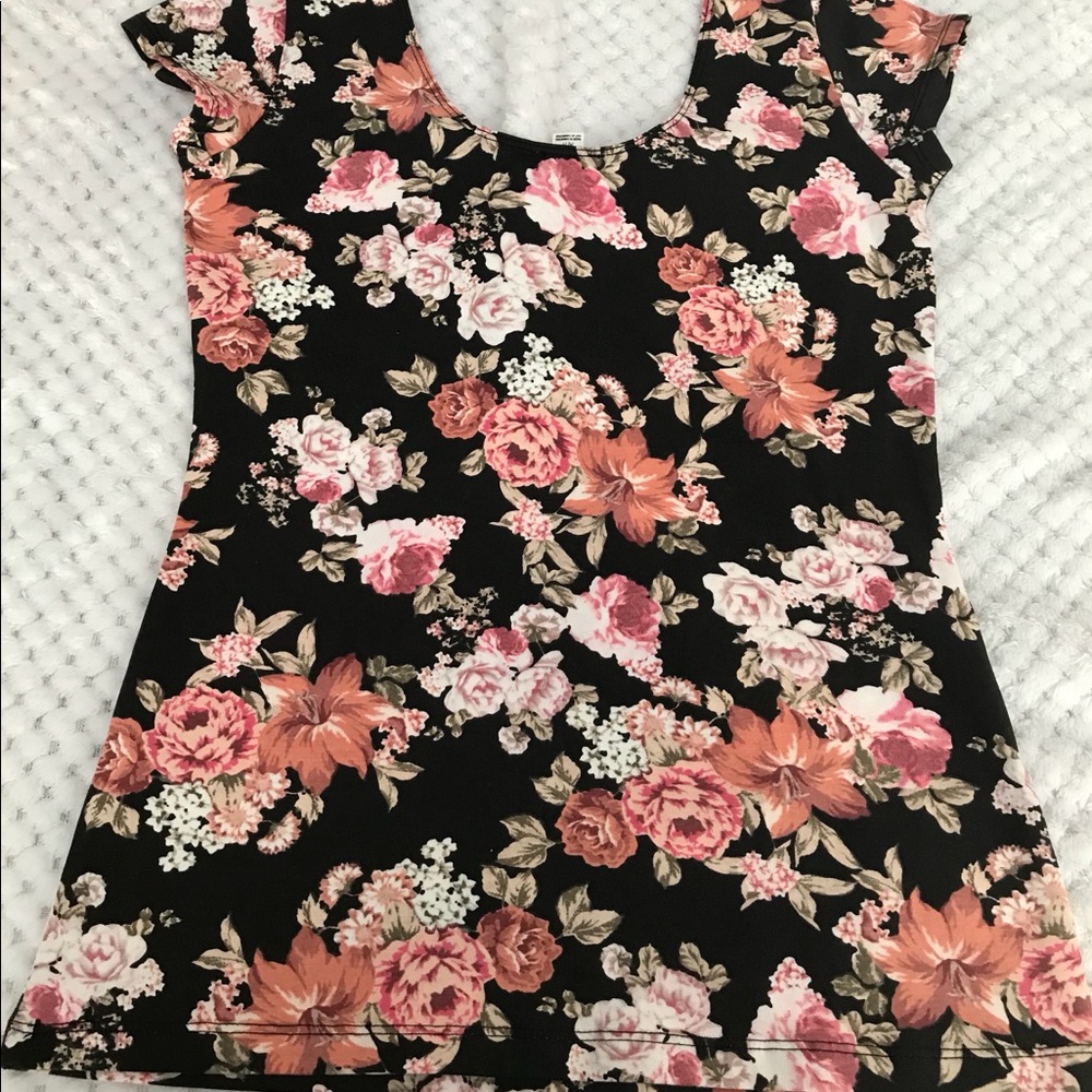 NEW! Garage Floral Pink shirt - Picture 3 of 5